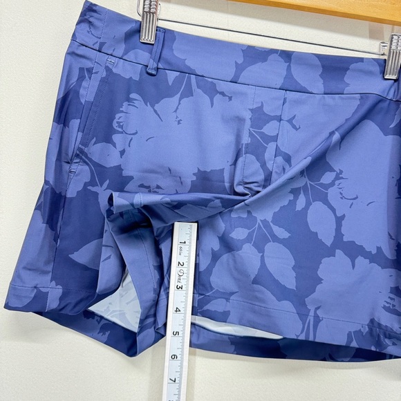 Spanx Sunshine Women Athletic Shorts Floral Navy Golf Tennis Athleisure Summer - Picture 7 of 10